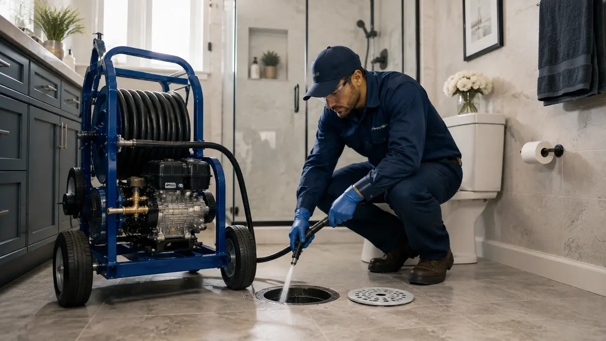 Bathroom Drain Hydro Jetting in Fillmore