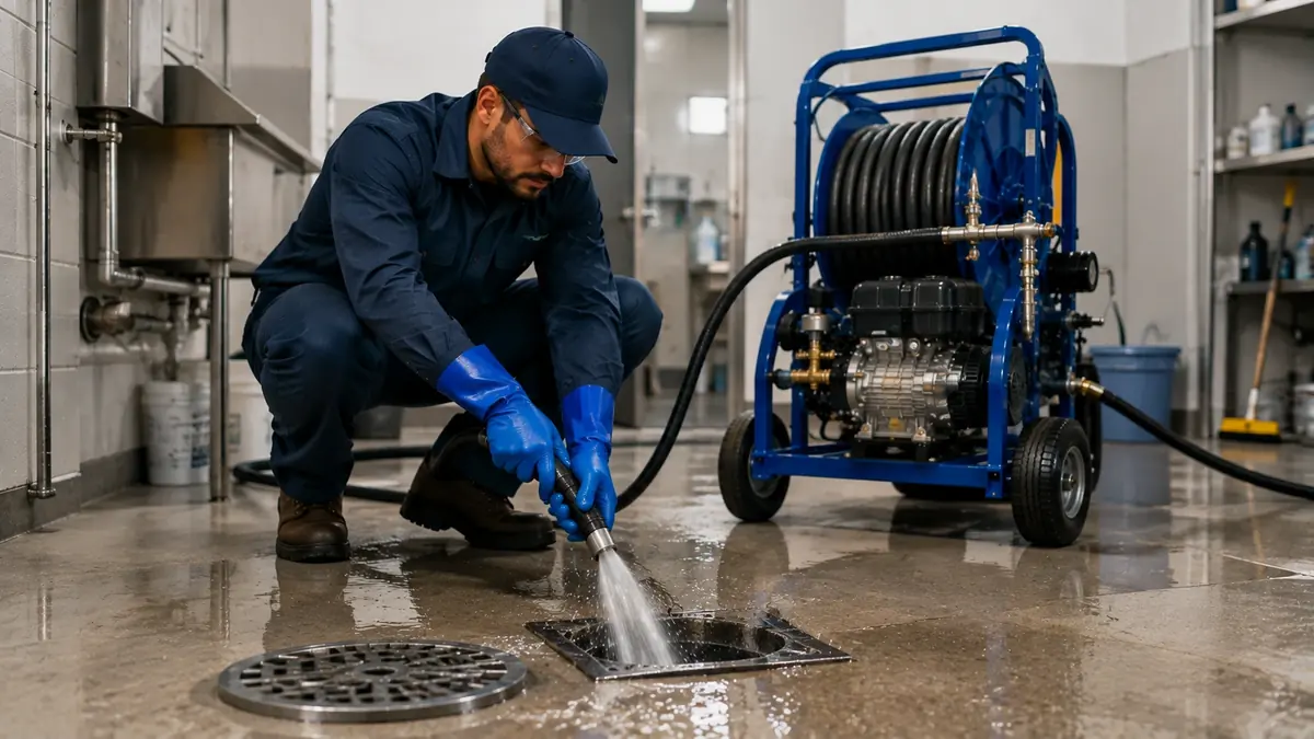 Floor Drain Hydro Jet Cleaning in Fillmore