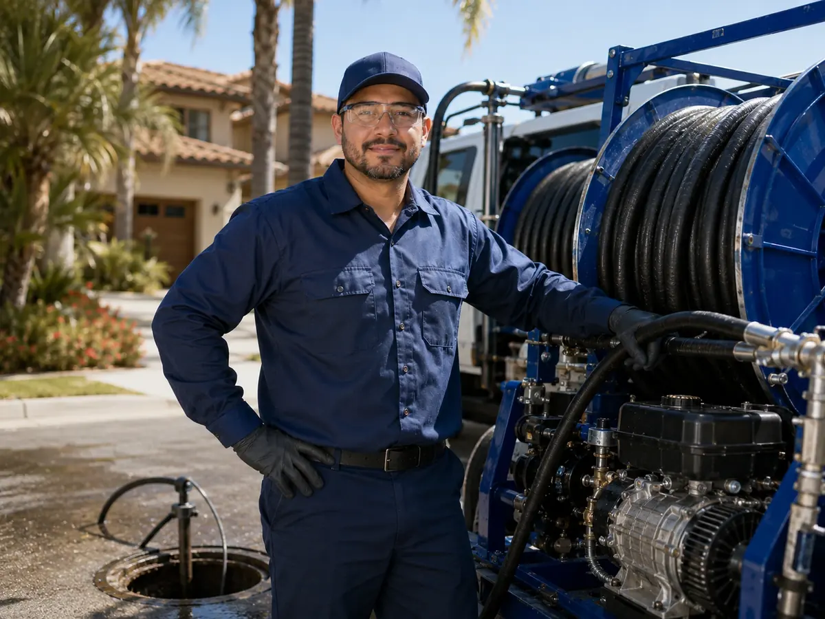 Hydro jet sewer cleaning in Fillmore