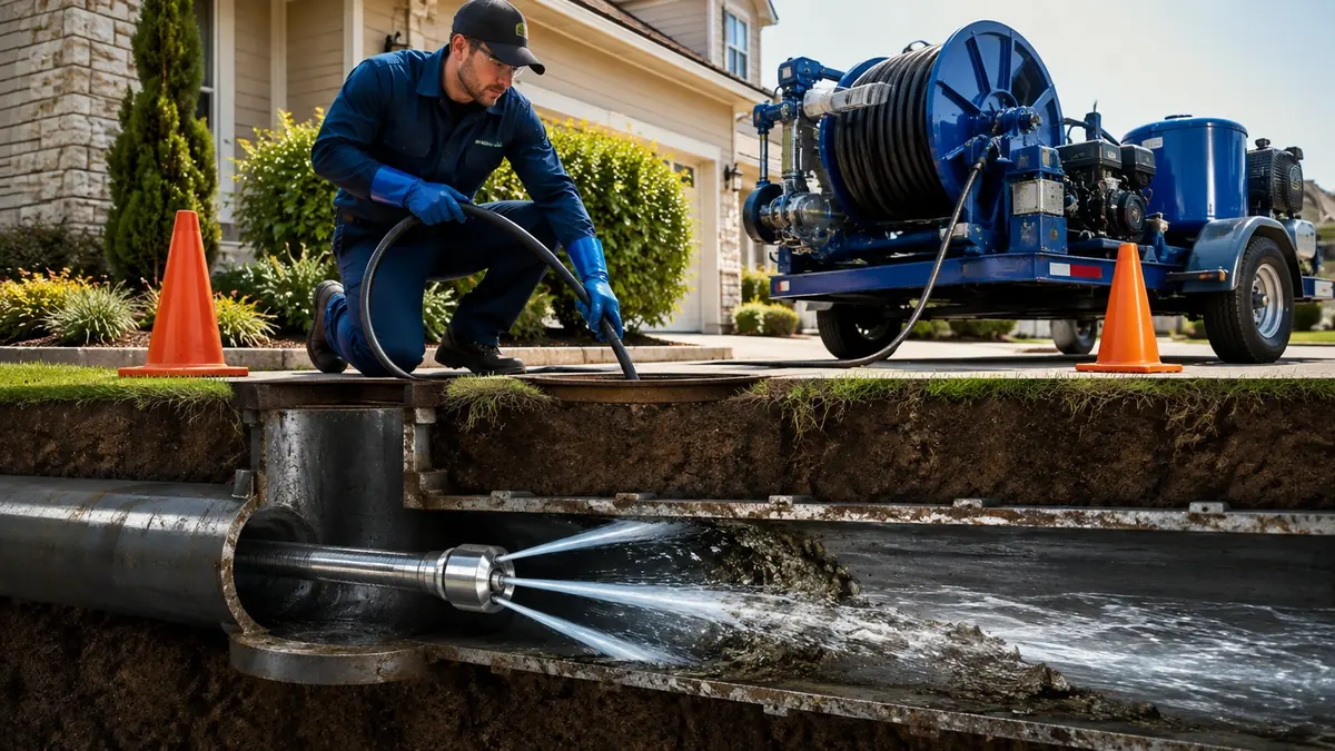 Main Sewer Line Hydro Jet Cleaning in Fillmore