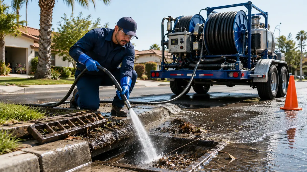 Storm Drain Hydro Jet Cleaning in Fillmore